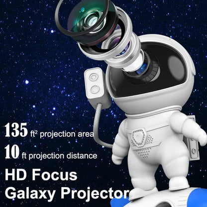 Rocket Astronaut Galaxy Projector Night Light